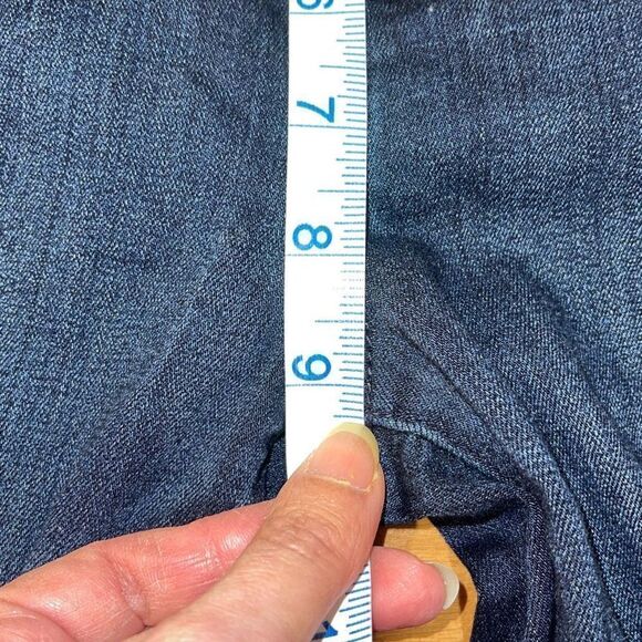 Paige Womens Verdugo Crop Midlake Skinny Denim Jeans Dark Wash Size 31 - Picture 7 of 10